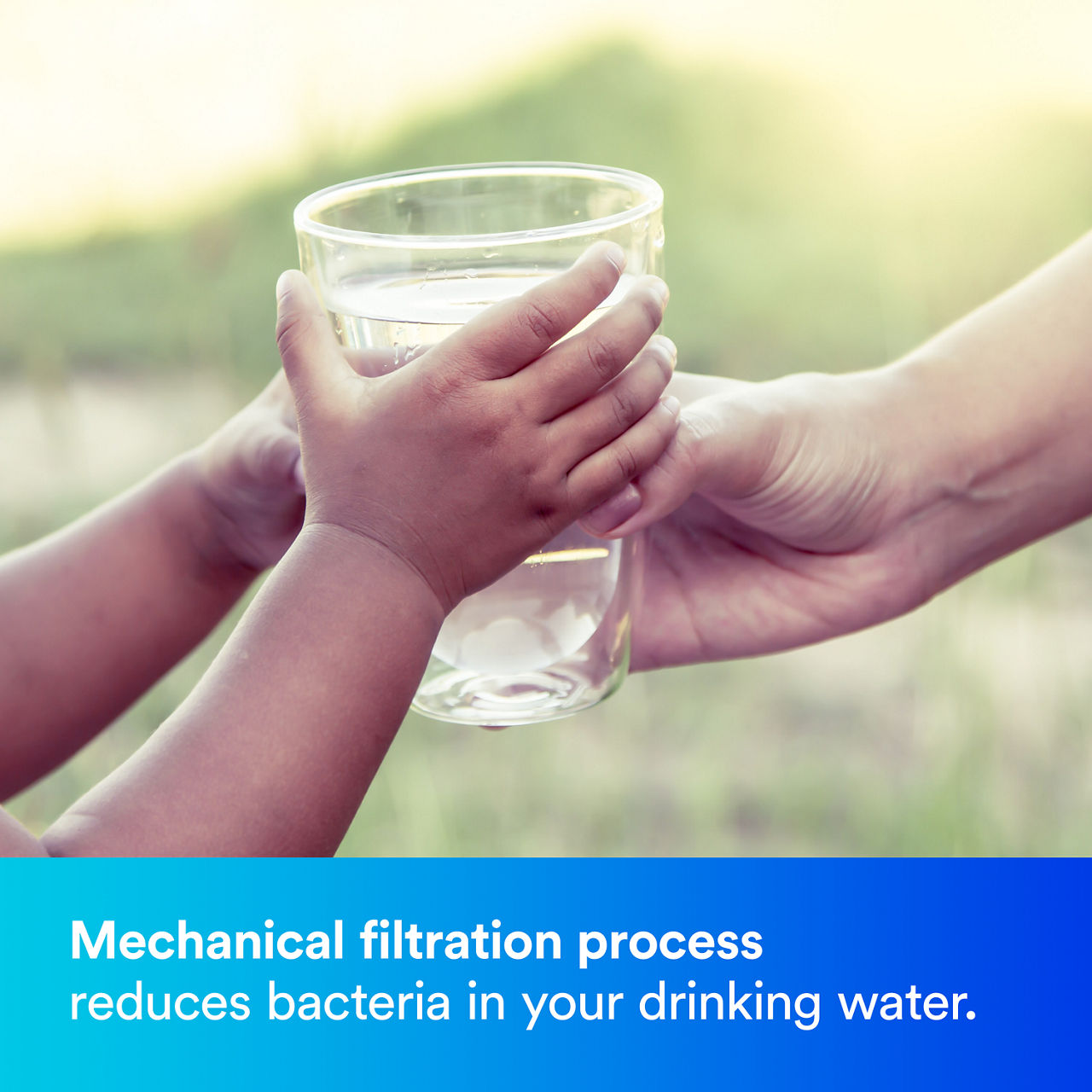 1 - FM1500-B: Mechanical filtration process reduces bacteria in your drinking water