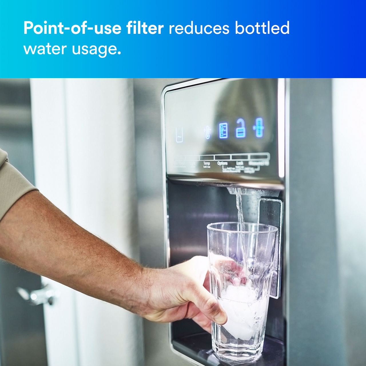 4 - FM1500-B: Point-of-use filter reduces bottled water usage