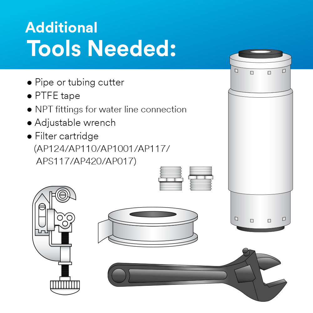 (9) Aqua-Pure SST Series: Additional tools needed