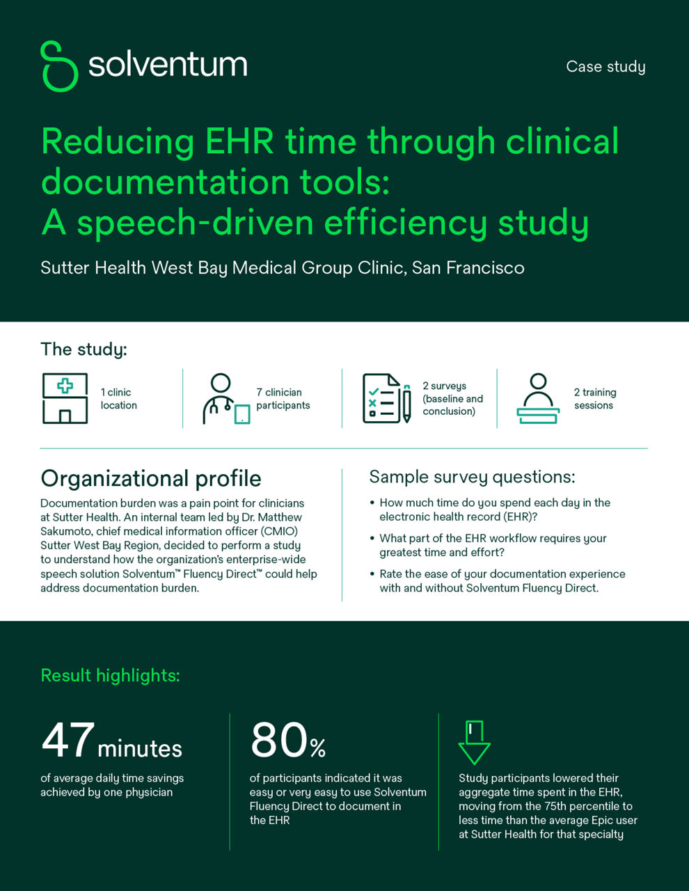 Sutter Health West Bay Medical Group Clinic Case Study