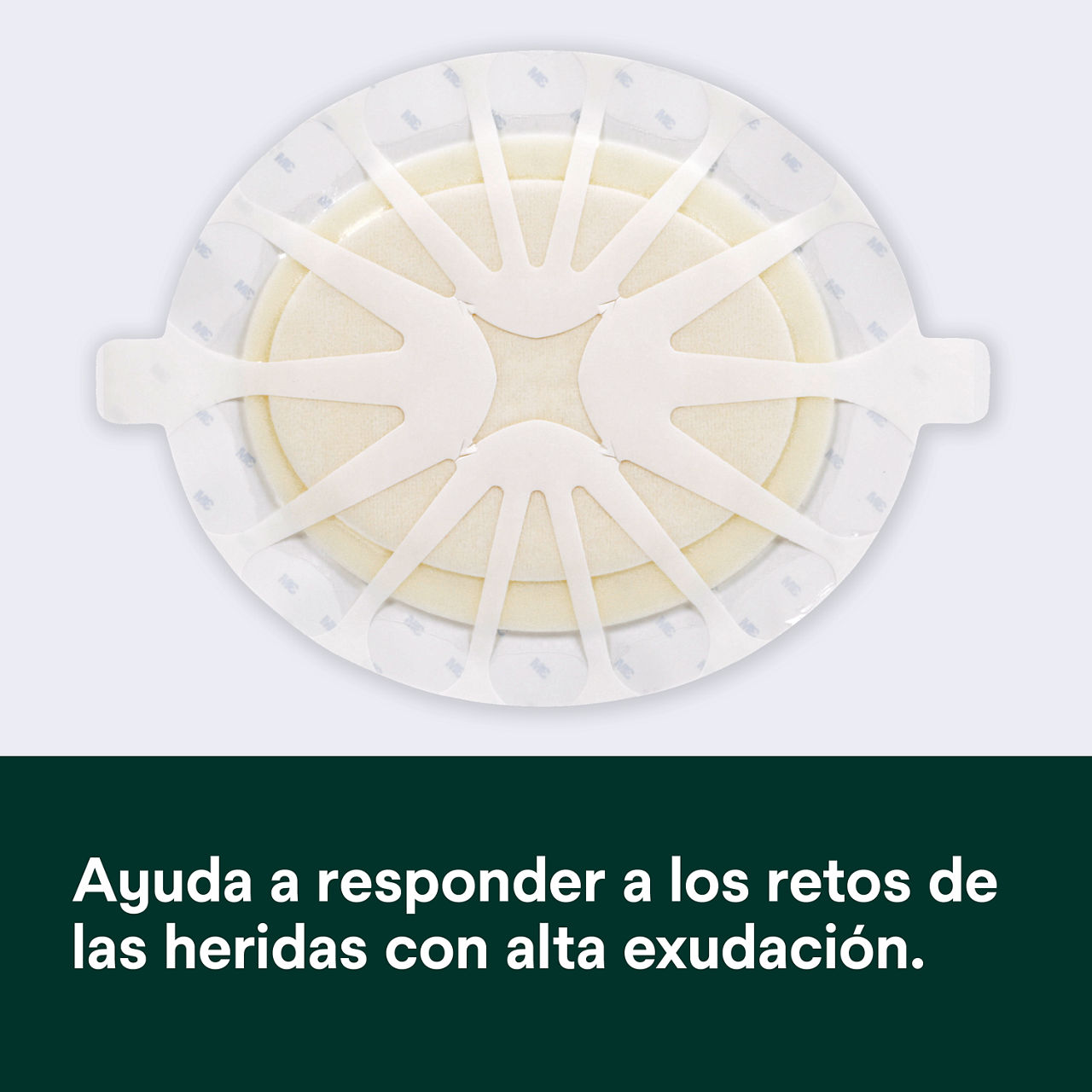 (1) Tegaderm HP Foam: Ayuda a enfrentar los desafíos de heridas con exudado de bajo a alto - 90616