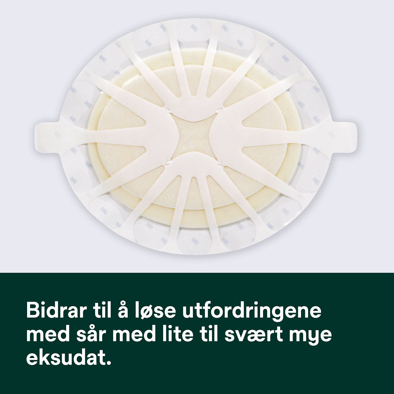 (1) Tegaderm HP Skum: Hjelper med å møte utfordringene ved lavt til høyt væskende sår - 90613 DK