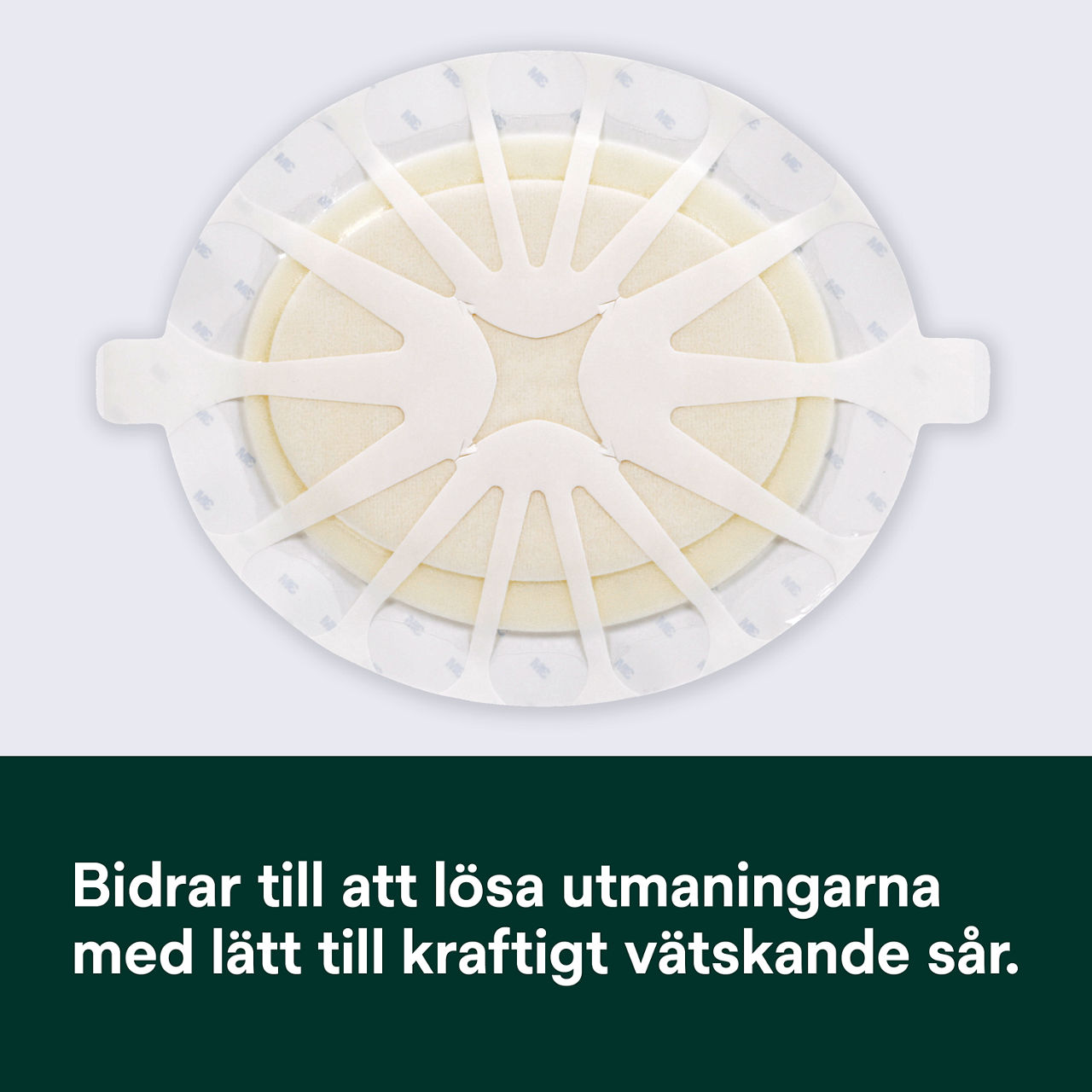 (1) Tegaderm HP Foam: Hjälper till att möta utmaningarna med lågt till högexuderande sår - 90616