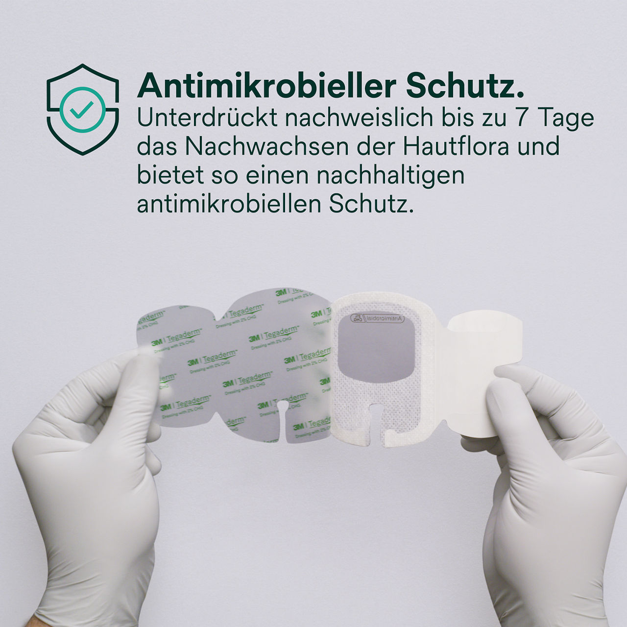 (3) Tegaderm 9132: Antimikrobieller Schutz