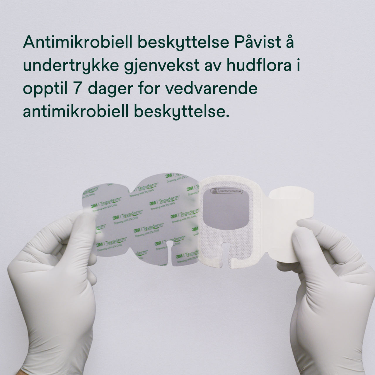 (3)Tegaderm 9132: Antimikrobiell beskyttelse