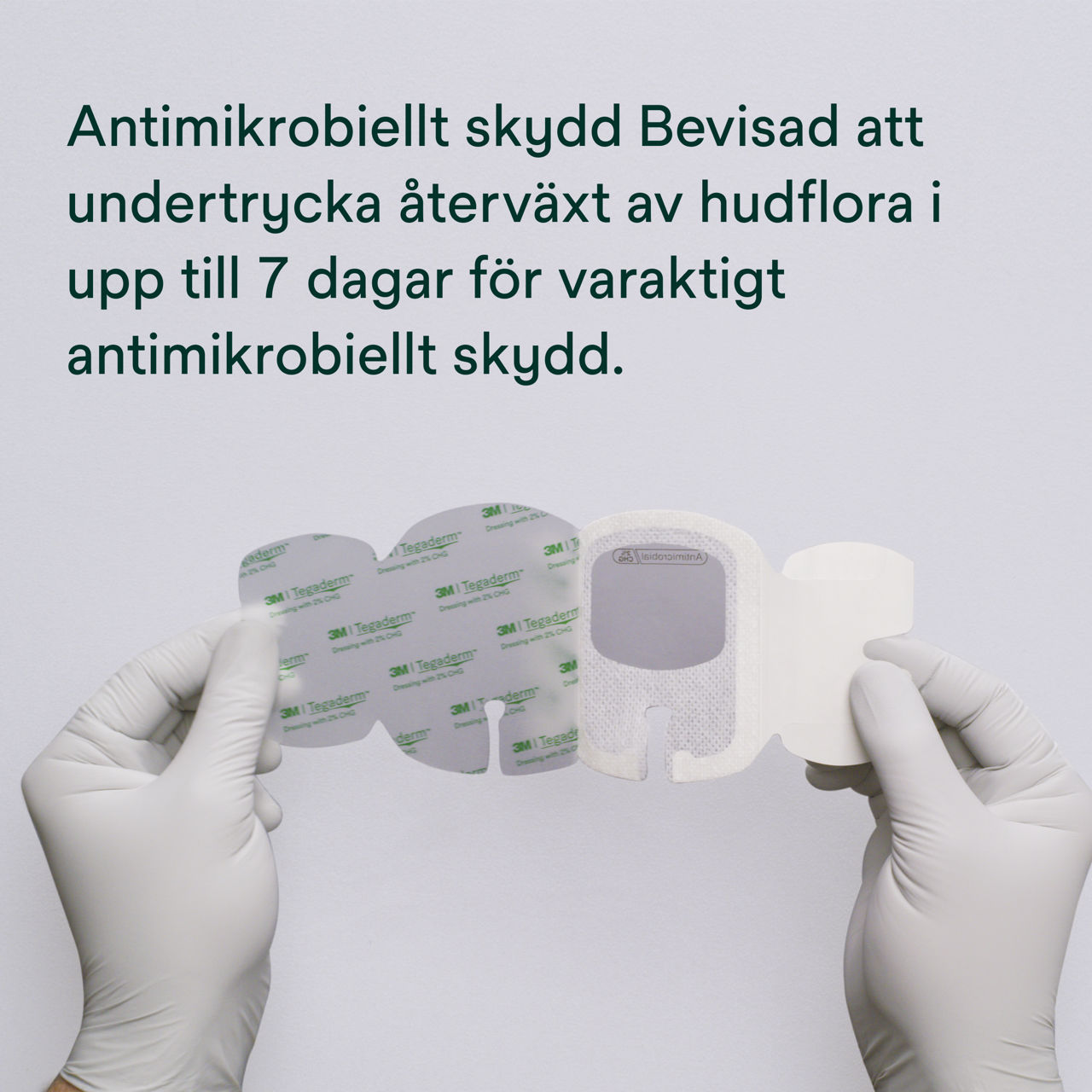 (3)Tegaderm 9132: Antimikrobiellt skydd