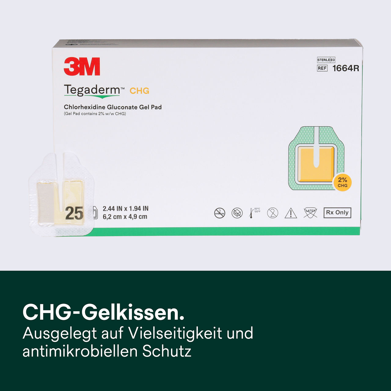 (1) Tegaderm CHG Gelpad 1664: CHG Gelpad