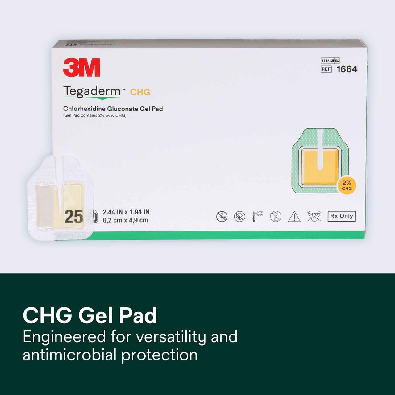 (1) Tegaderm CHG Gel Pad 1664: CHG Gel Pad