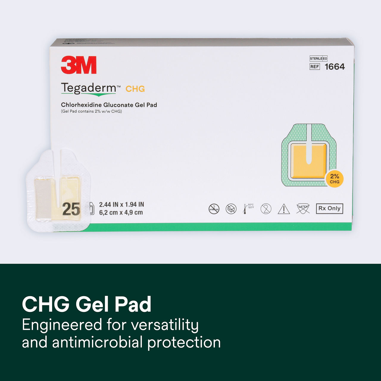 (1) Tegaderm CHG Gel Pad 1664: CHG Gel Pad