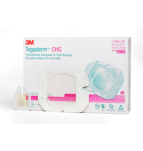 3M™ Tegaderm™ CHG Chlorhexidine Gluconate I.V. Port Dressing