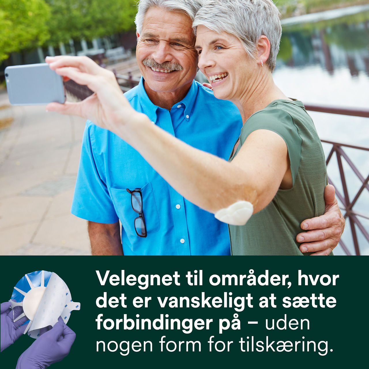 (5) Tegaderm HP Skum: Forbinding former sig efter vanskelige områder