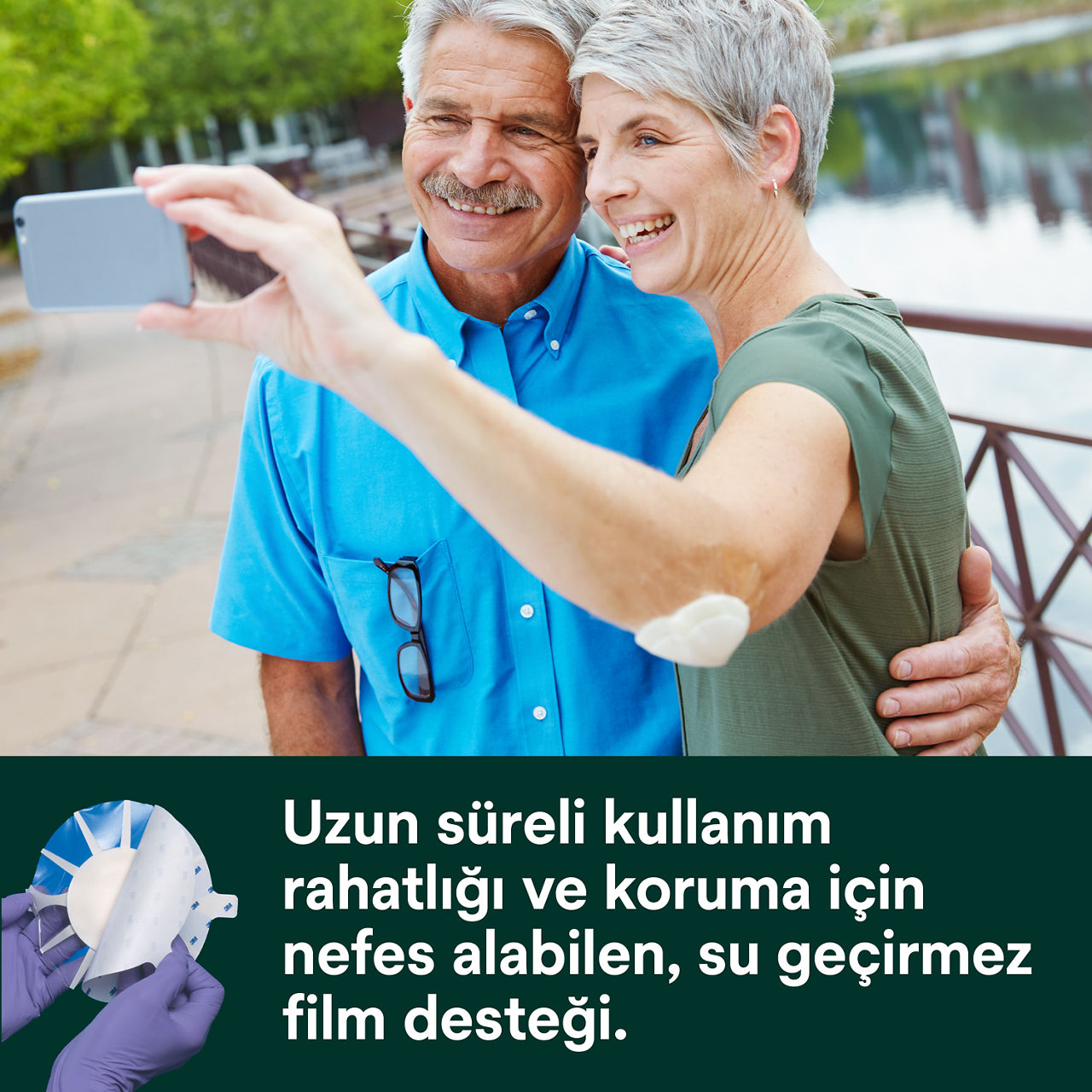 (5) Tegaderm HP Skumförband: Zor alanlara uyum sağlar