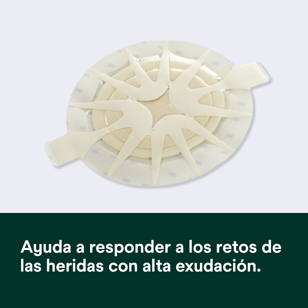 (1) Tegaderm HP Foam: Ayuda a enfrentar los desafíos de heridas con exudado de bajo a alto - 90613 DK