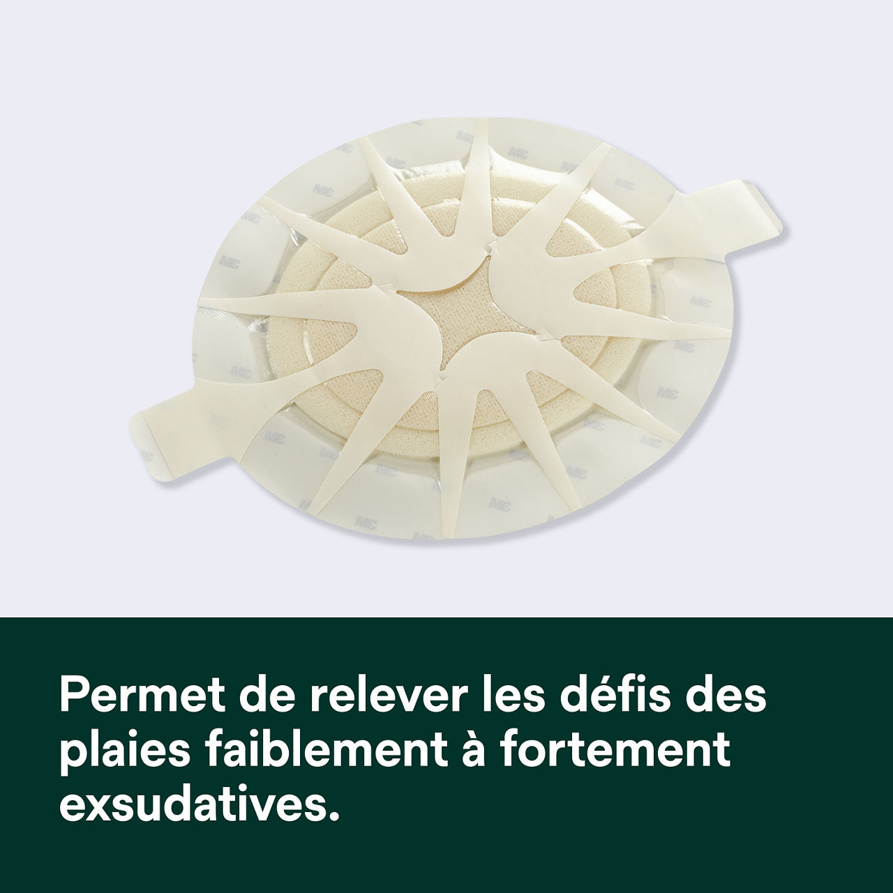 (1) Tegaderm HP Mousse : Aide à relever les défis des plaies à exsudation faible à élevée - 90613 DK