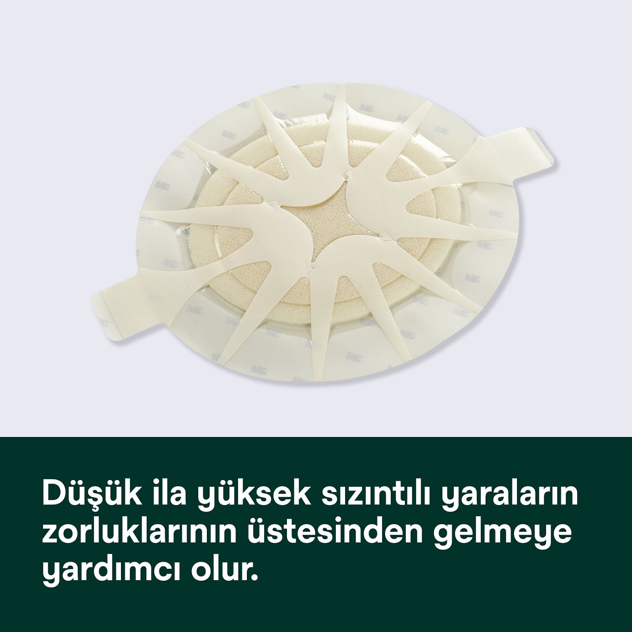 (1) Tegaderm HP Skumförband: Düşükten yükseğe kadar eksüda eden yaraların zorluklarının üstesinden gelmeye yardımcı olur - 90613 DK