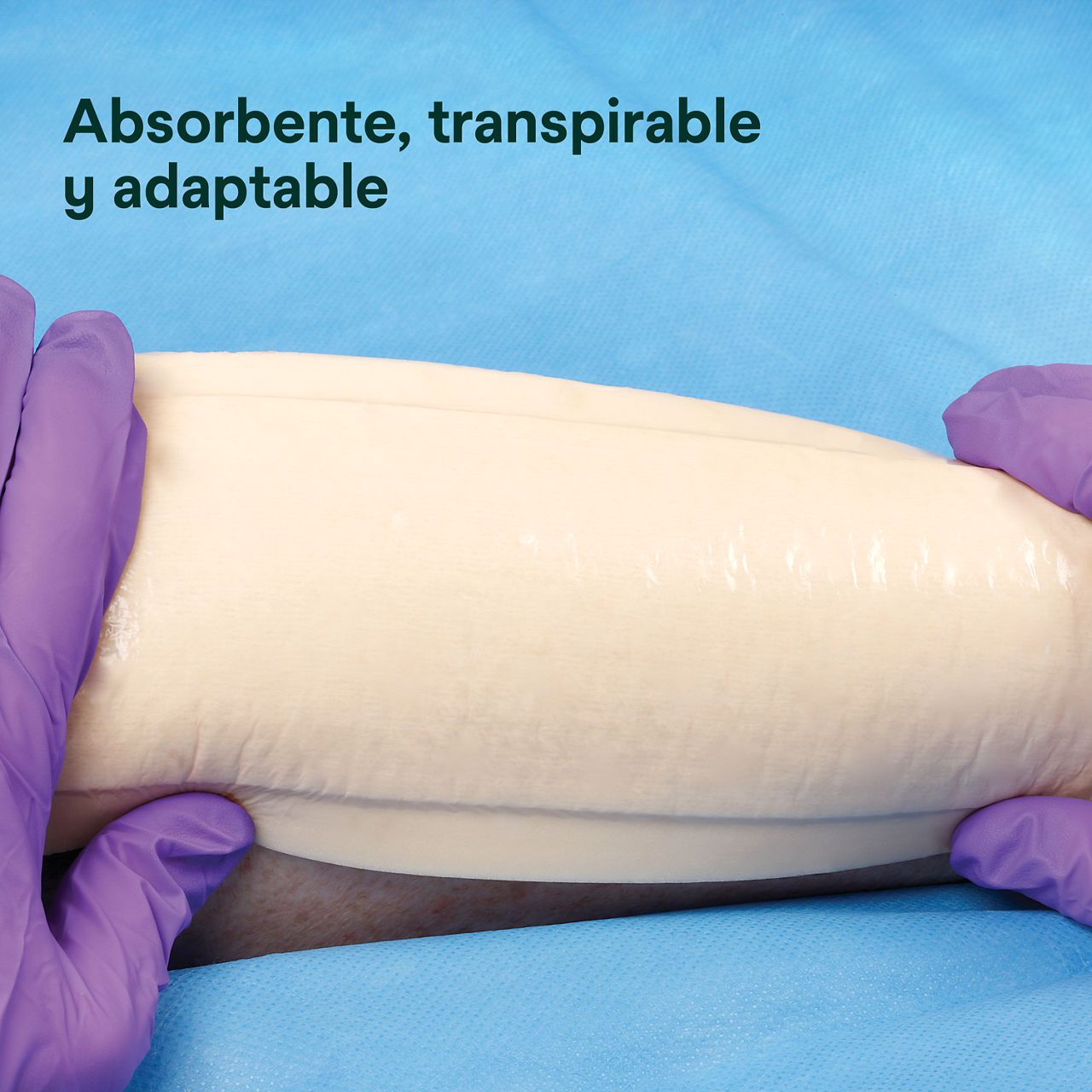 (3) Tegaderm HP Foam No Adhesivo: Absorbere, pustende y formbar