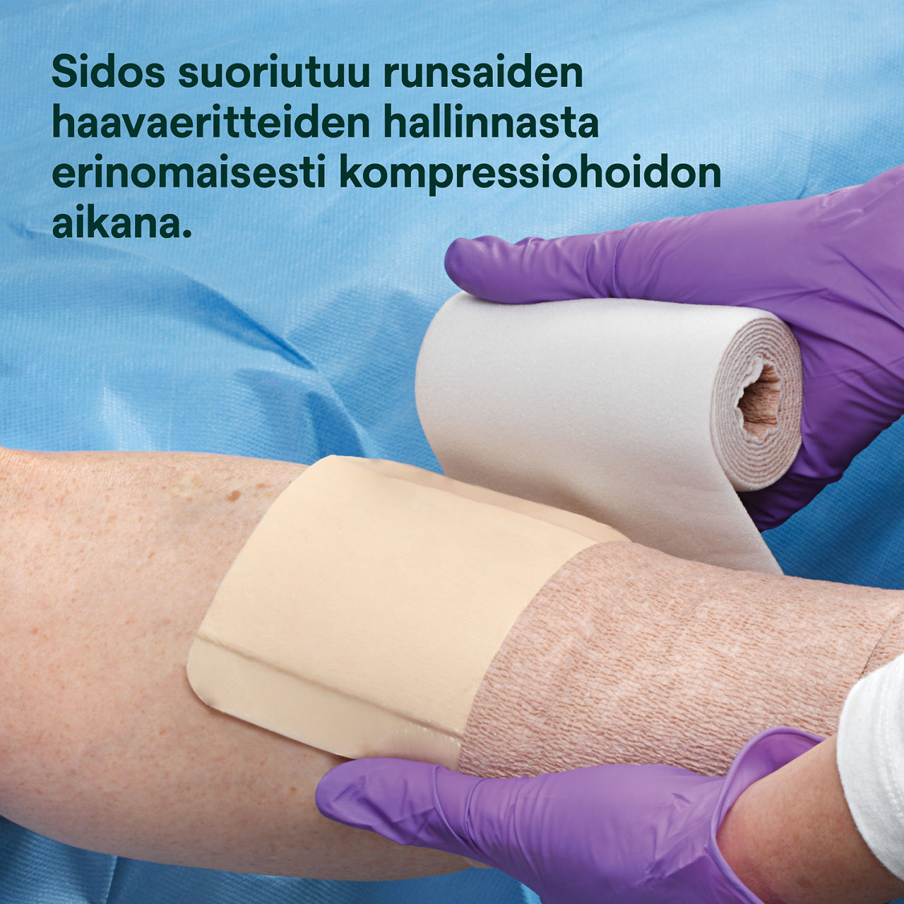 (4) Tegaderm HP Foam Niet-Adhesief: Hoge vloeistofverwerkingscapaciteit onder compressie