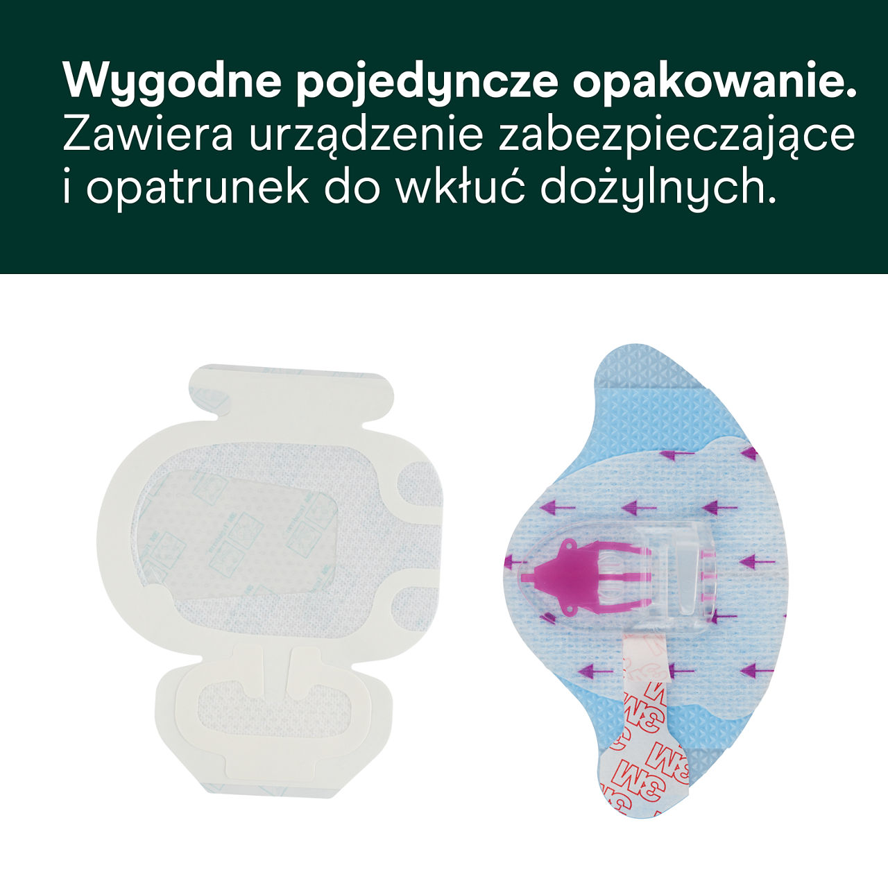 (1 - 1839-2100) 3M PICC/CVC + Tegaderm IV Advanced Securement: Wygodne jednorazowe opakowanie