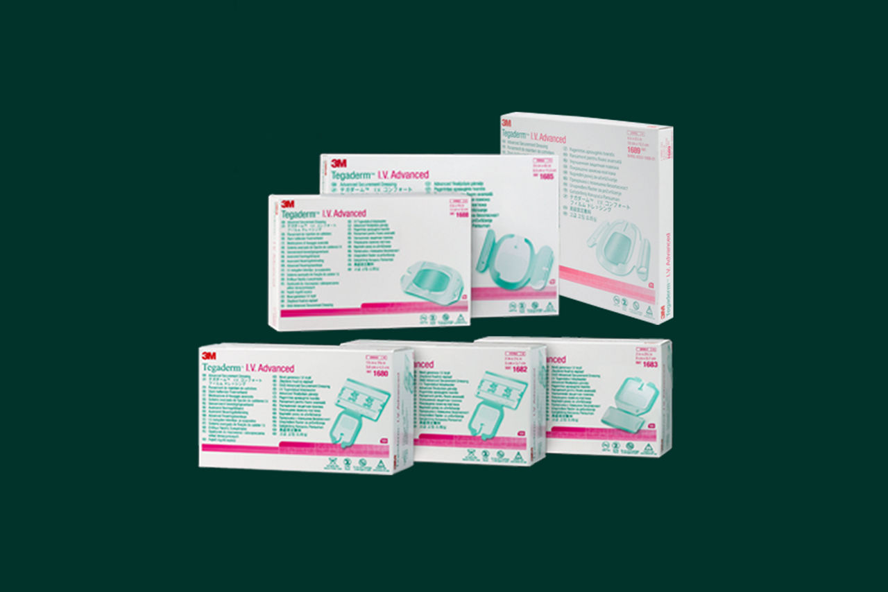 3M Tegaderm I V Advanced Securement Dressing 1882 2 3 4 In X 3 3 8 
