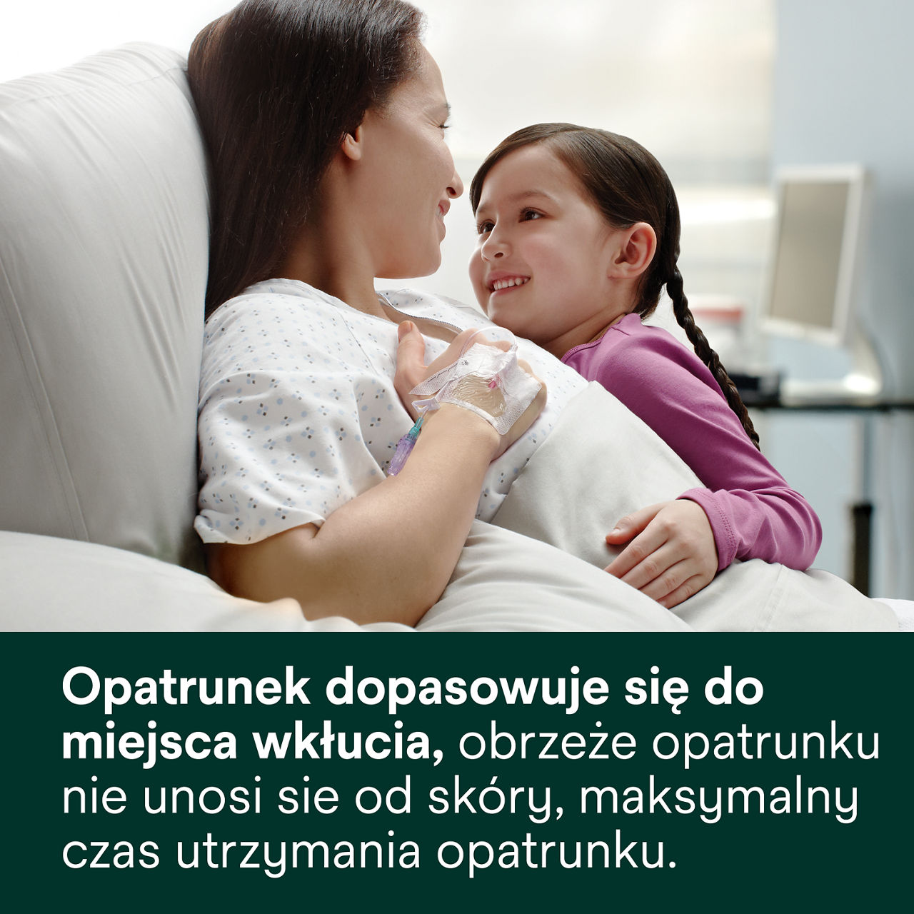 (3) Tegaderm IV Advanced Securement: Stabilizujący brzeg dopasowujący się do skóry