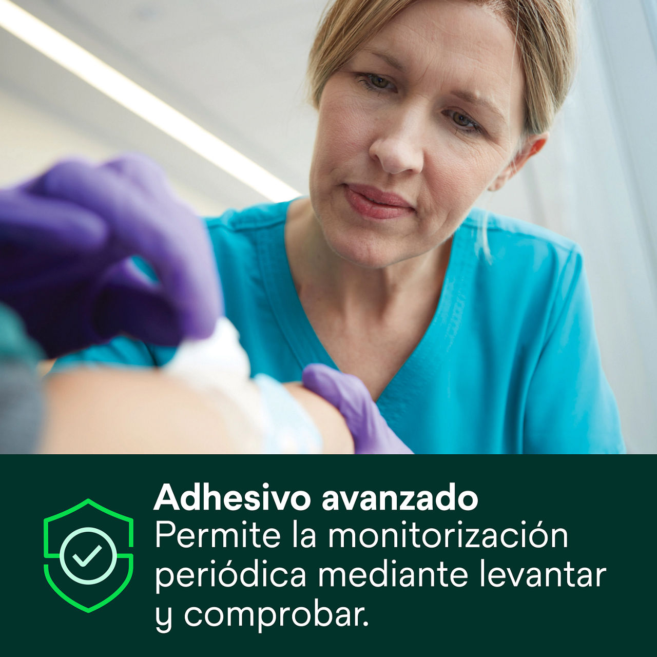 (2) Tegaderm Silicona Foam: Adhesivo avanzado
