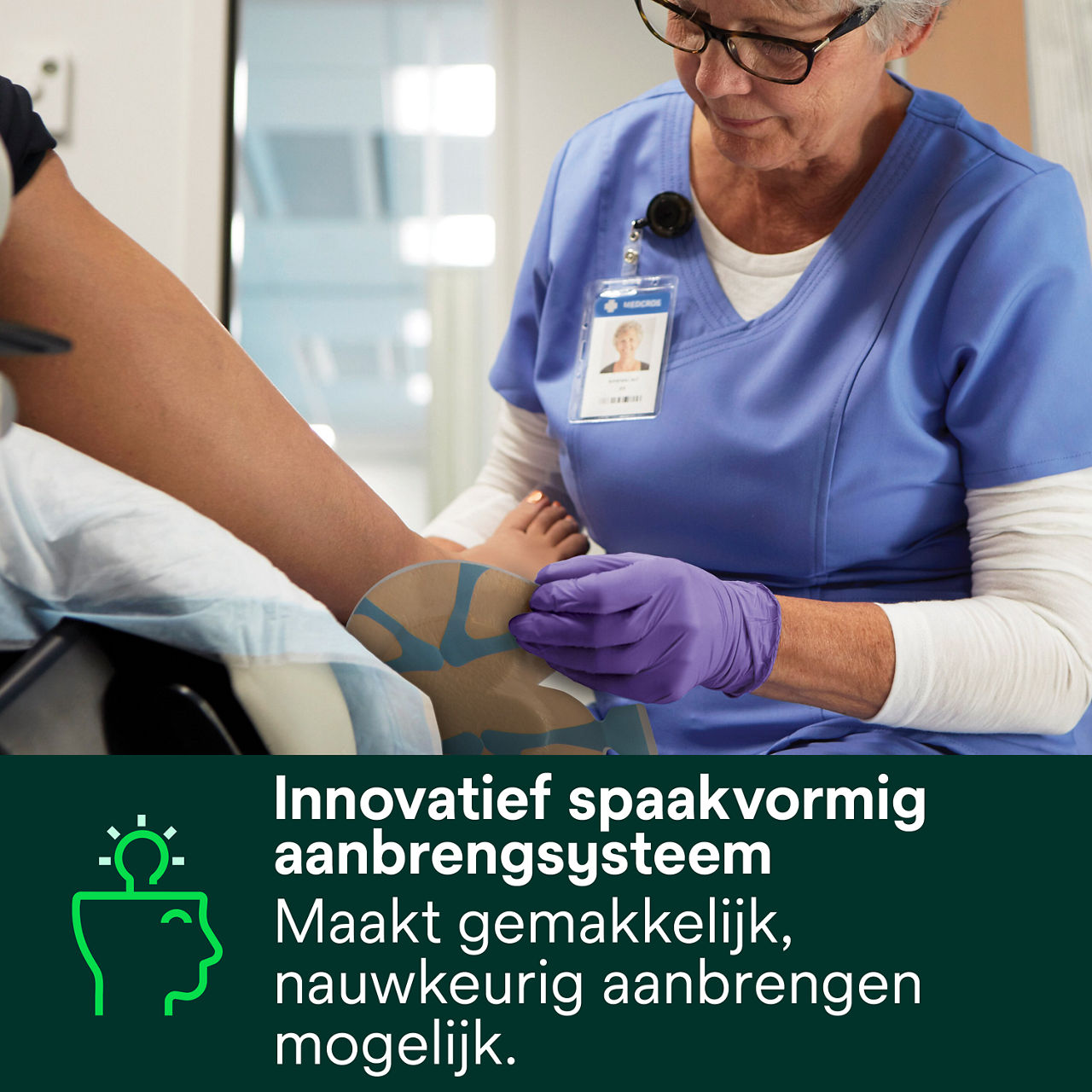 (3) Tegaderm Silicone Foam - Heel: Innovatief spaakvormig toedieningssysteem