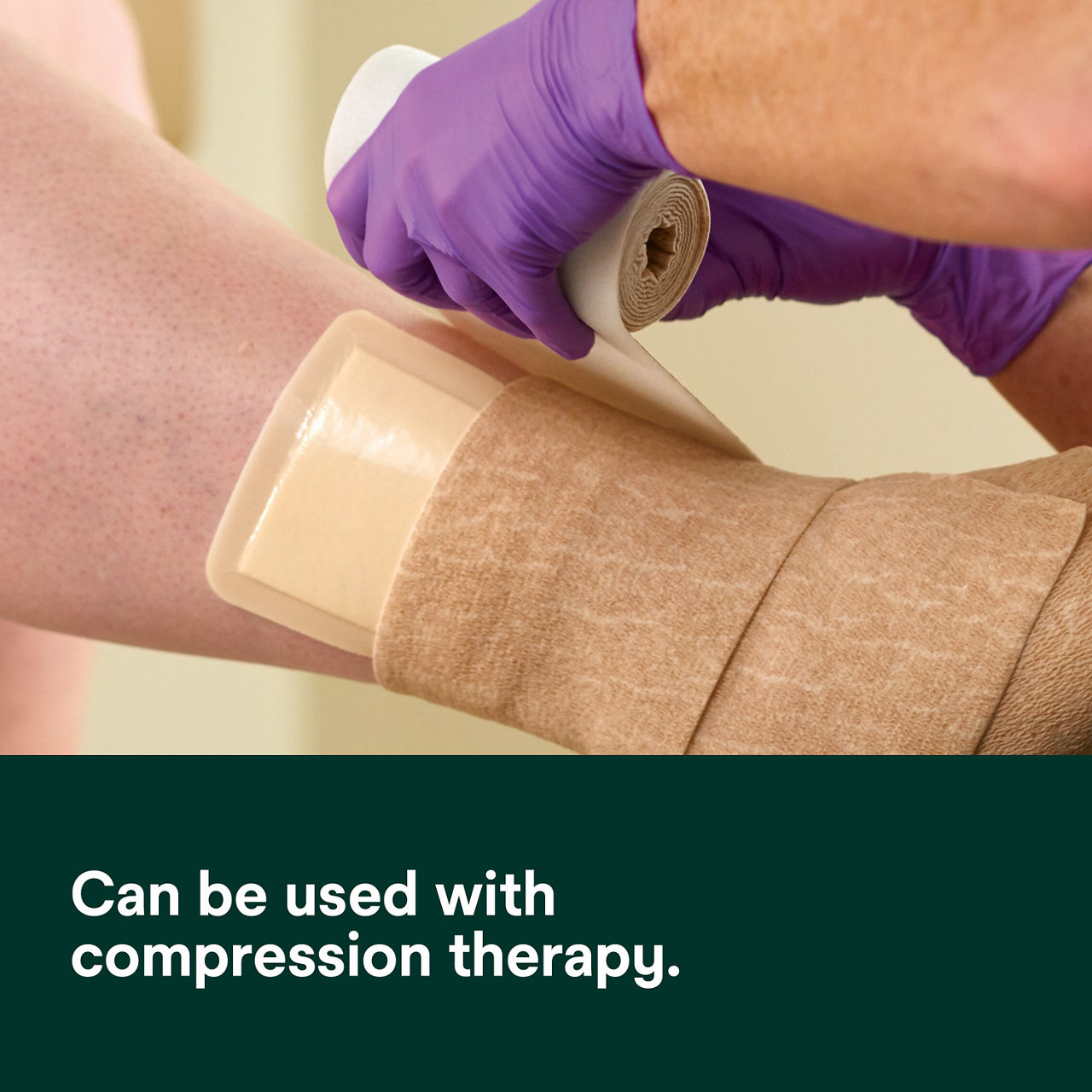 (2) Tegaderm Silicone Foam Dressing: Can be used with compression therapy