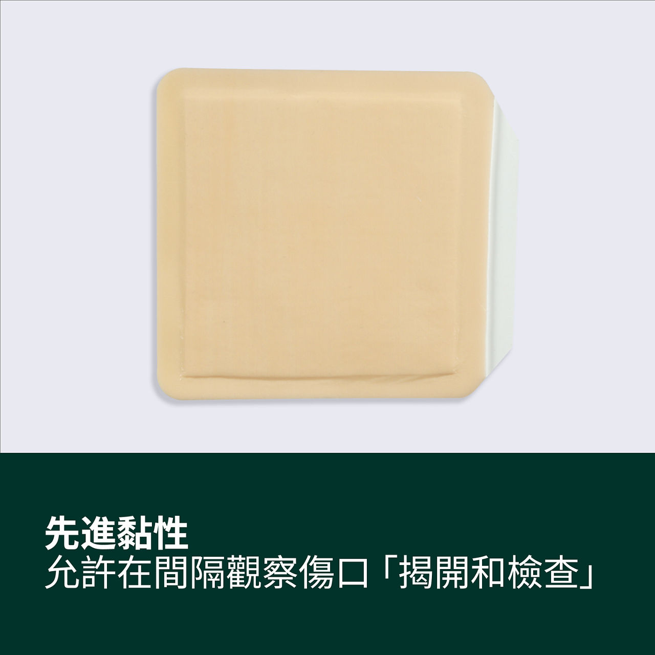 (3) Tegaderm 矽氧樹脂(Silicone)泡棉敷料：先進黏合劑