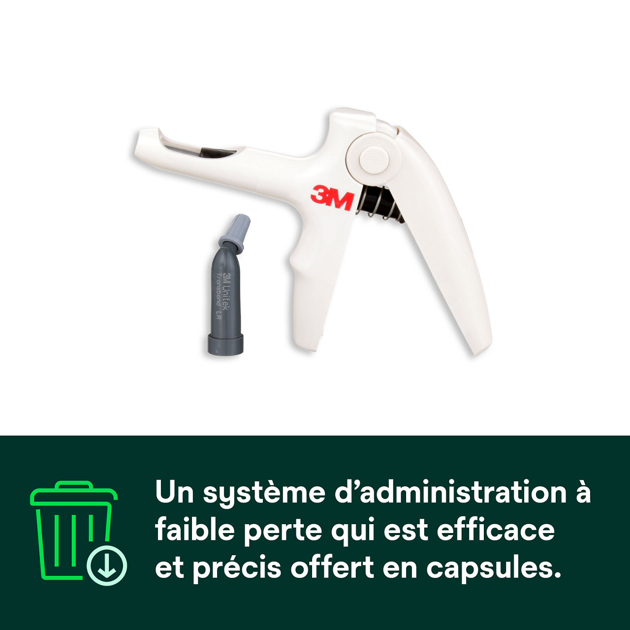 (3) Adhésif Transbond LR Système de distribution efficace, précis et à faible déchet