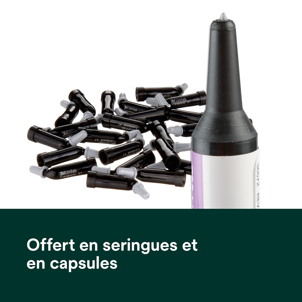 (4) Adhésif Transbond Plus à changement de couleur Disponible en seringues et capsules