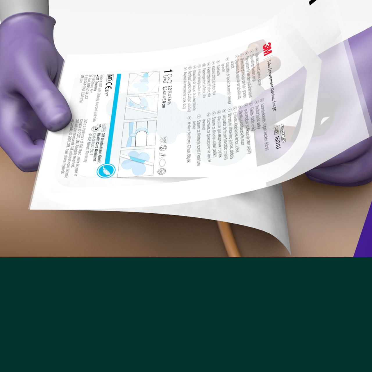 (7) Dispositivo de Fijación de Tubos: Dispositivo estéril en empaque de un solo uso