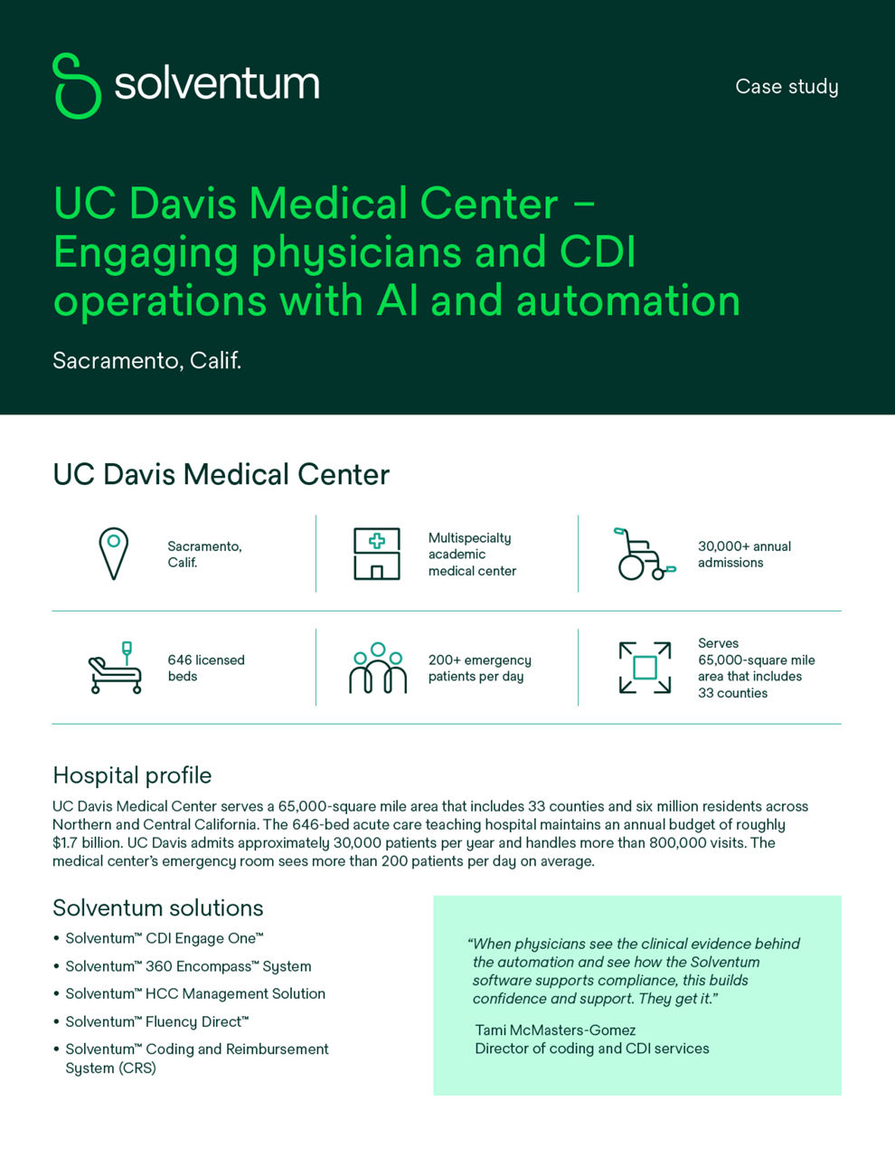 UC Davis Medical Center case study