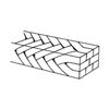 3M™ Unitek™ Braided Archwire, 300-915, .021x.025, OrthoForm™ II Square, Upper, 10/Pk