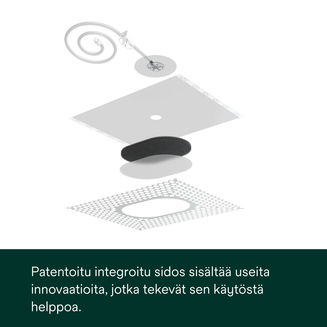 2: V.A.C. Peel and Place - Vedä side ja haava yhteen.