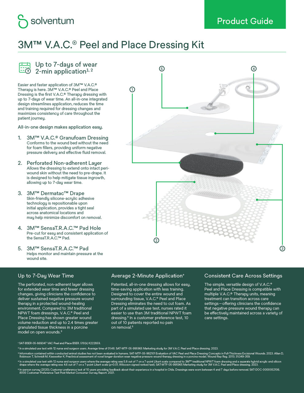 3M™ V.A.C.® Peel and Place Dressing Kit - Product Guide, EN