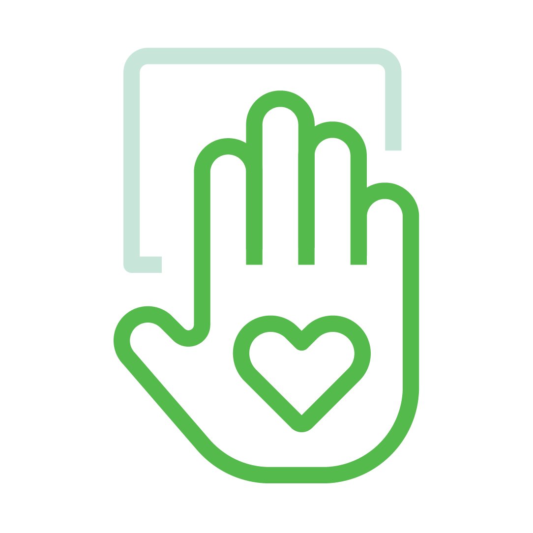 Ikon som illustrerar skydd och förberedelse av sårbädd - ljus