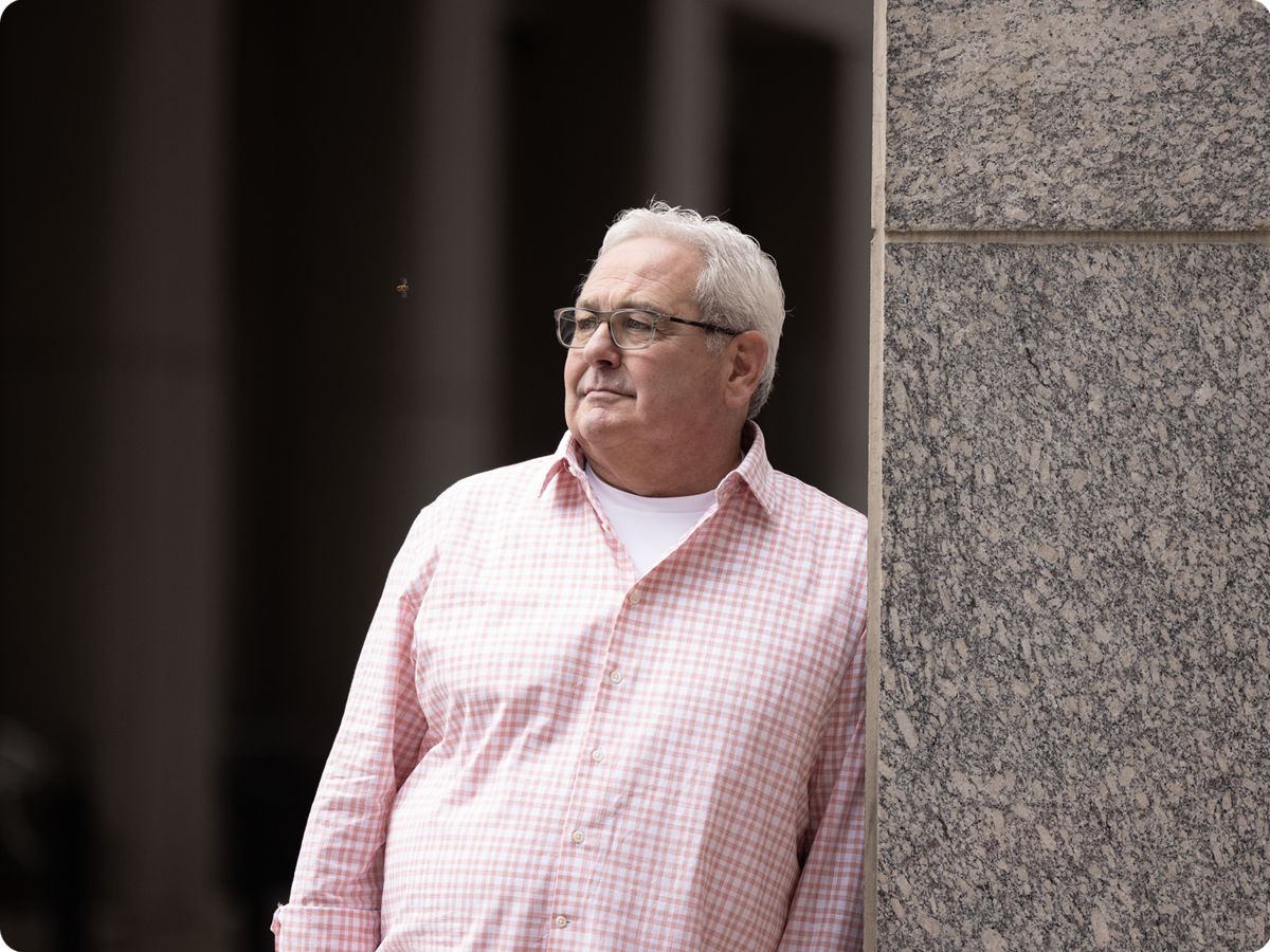 Terry, a Wegovy<sup>®</sup> patient, who is also a father, golfer and travel buff