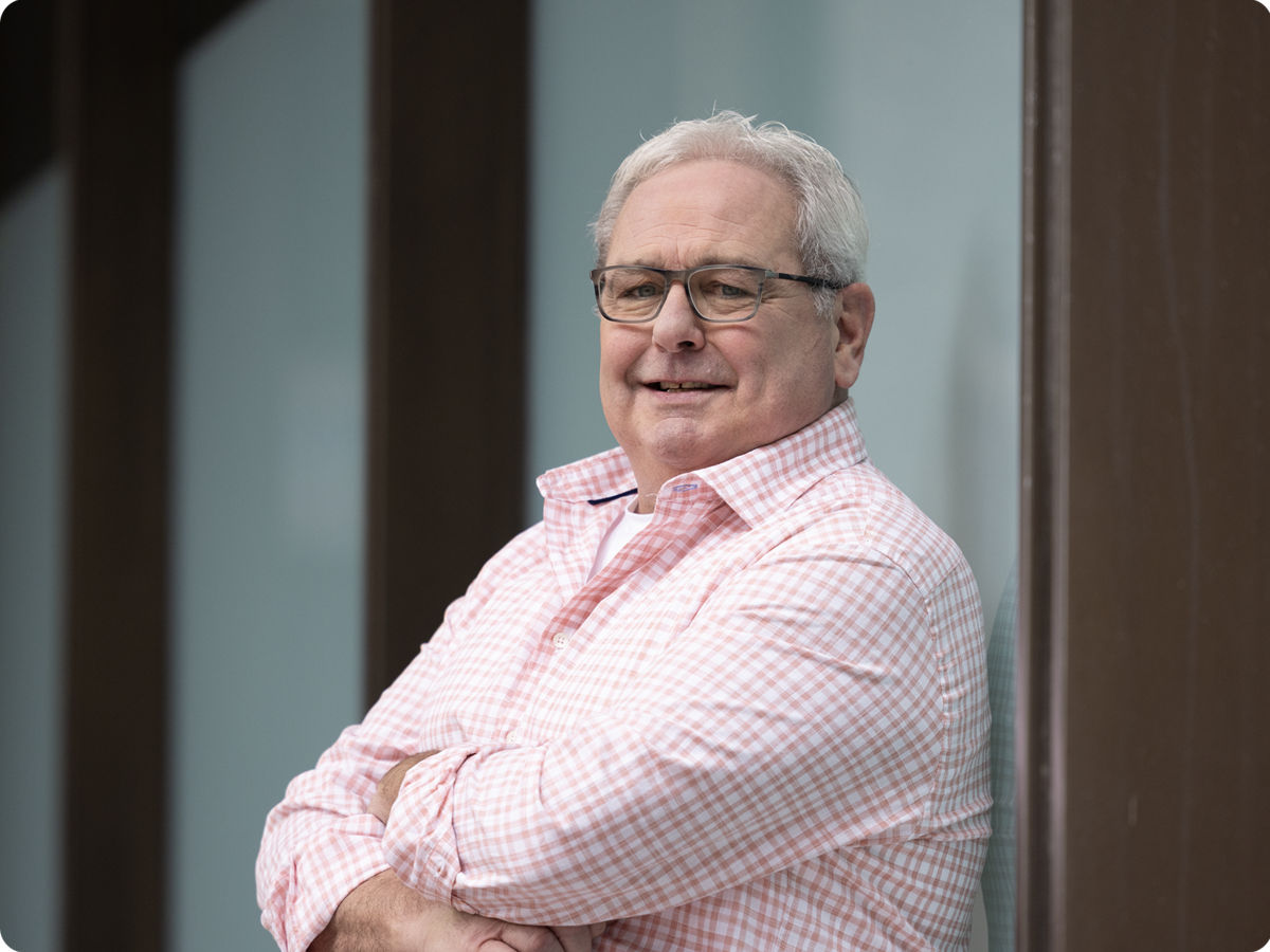 Terry, a Wegovy<sup>®</sup> patient, who is also a father, golfer and travel buff 