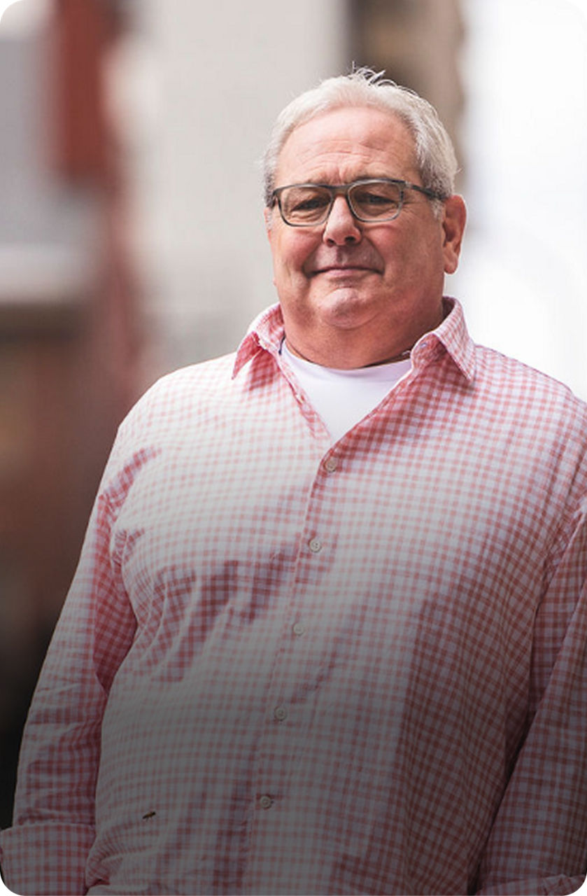 Wegovy ambassador looking at camera