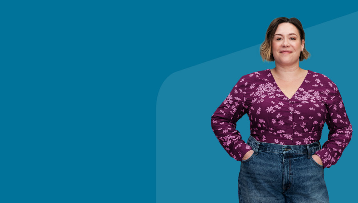 Woman smiling at the camera