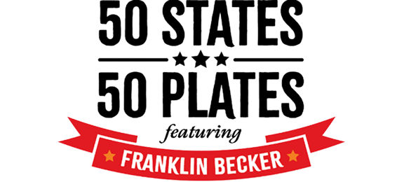 50 states 50 plates featuring Franklin Becker logo
