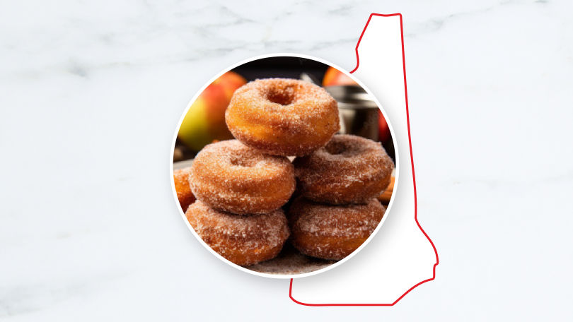 New Hampshire Baked Spice Apple Doughnuts