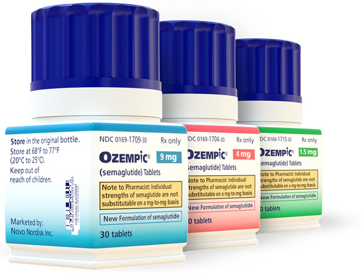 Ozempic® pill bottles
