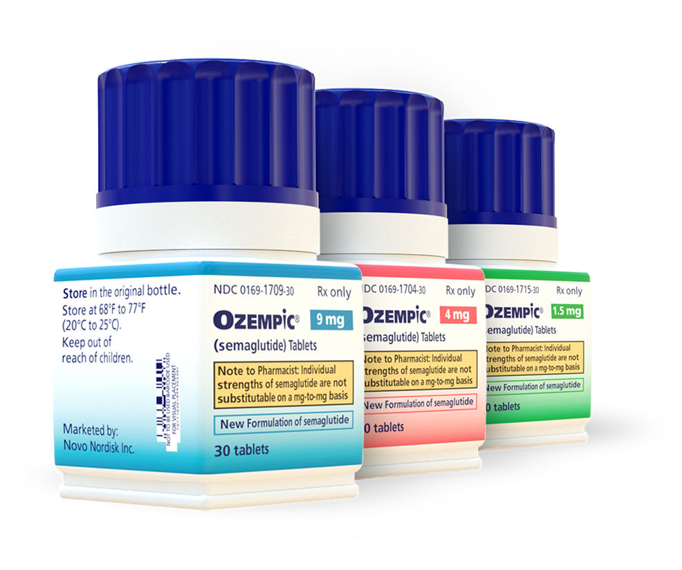 Ozempic® pill bottles