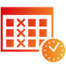 Calendar and clock icon
