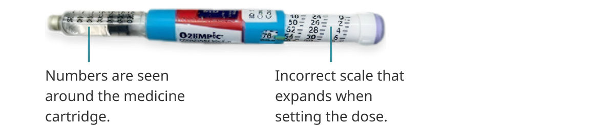 Counterfeit pen without cap