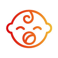 Crying baby icon
