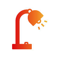 Heat lamp icon