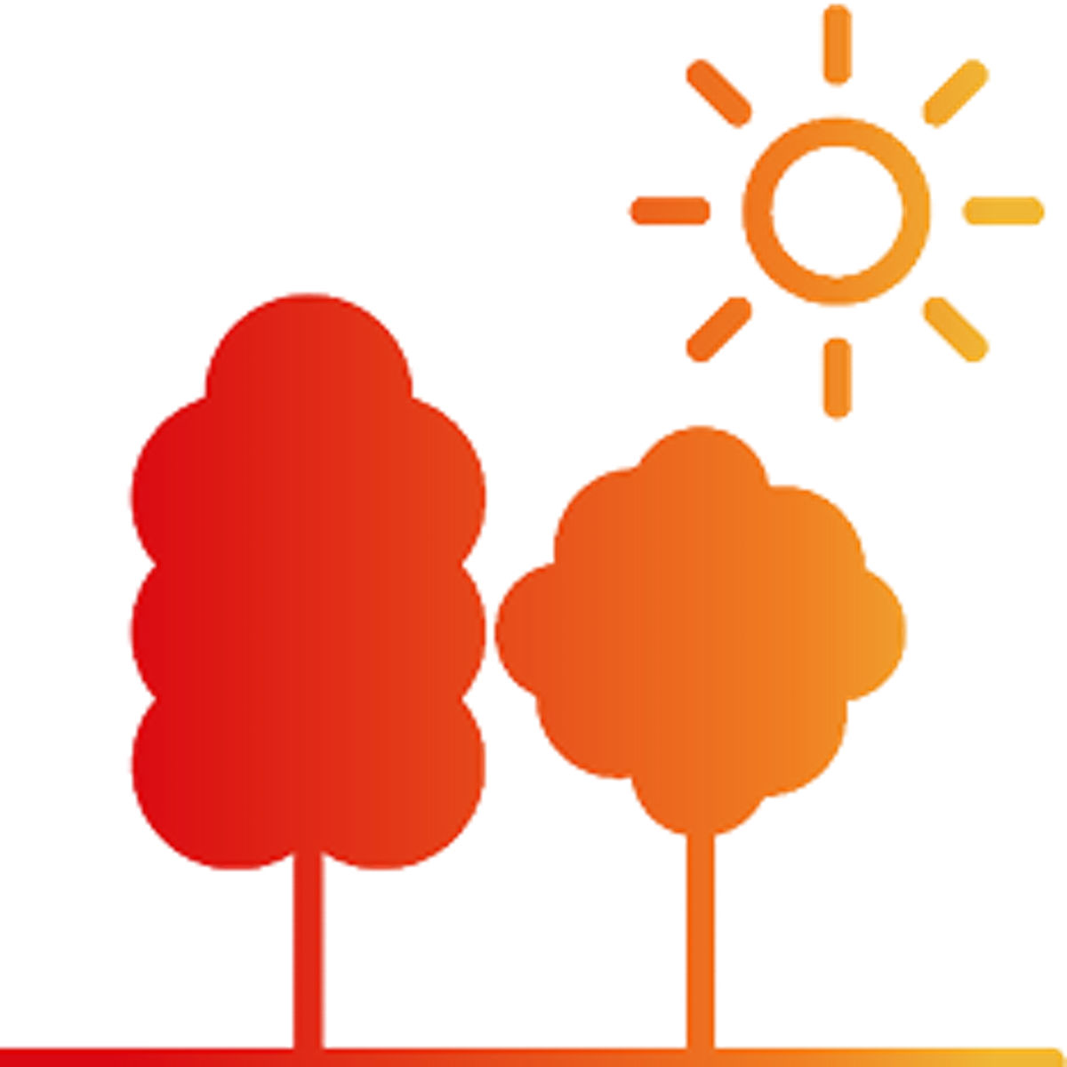 Trees and a sun
