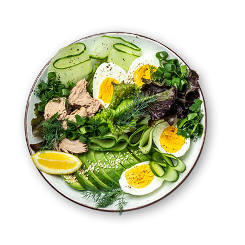 Salad on a plate